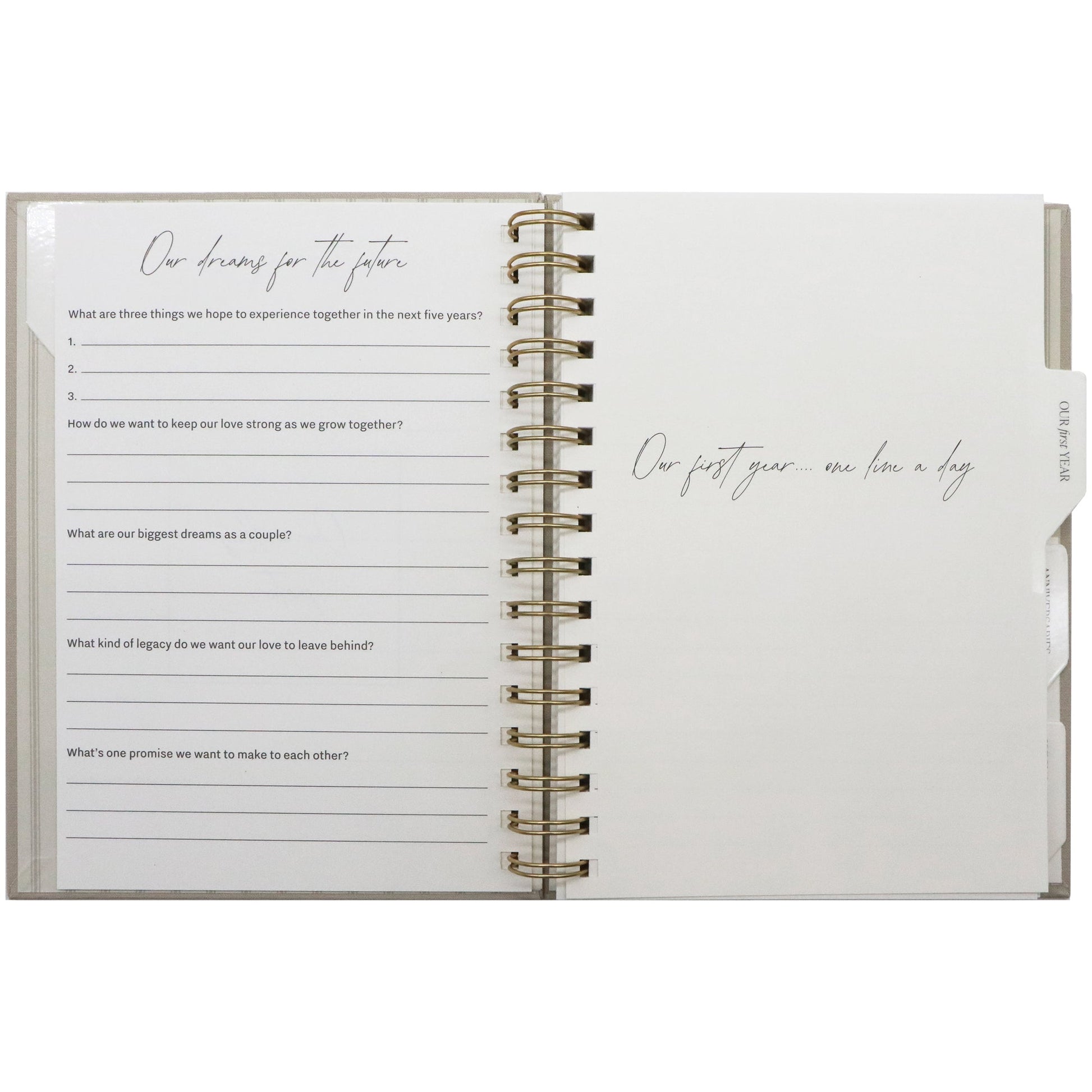 Newlywed One Line A Day Prompted Journal