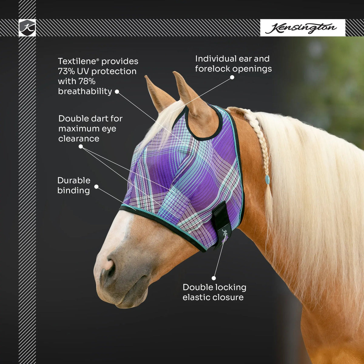 Fly Mask with 73% UV Protection