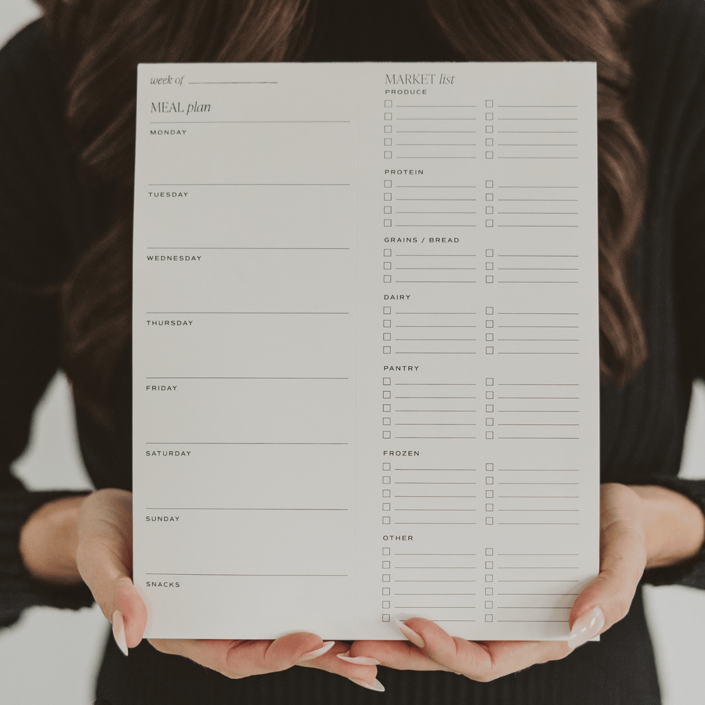 Weekly Meal Planner Notepad