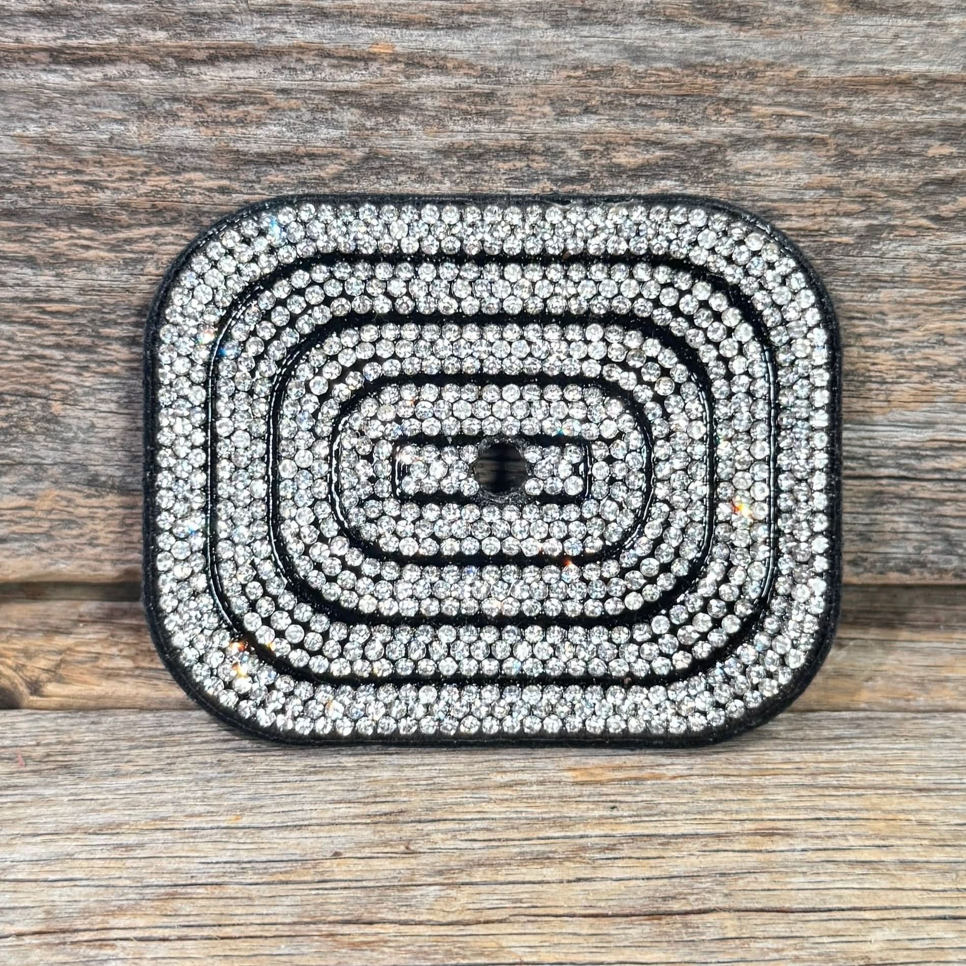 Rectangle Rhinestone Rosette