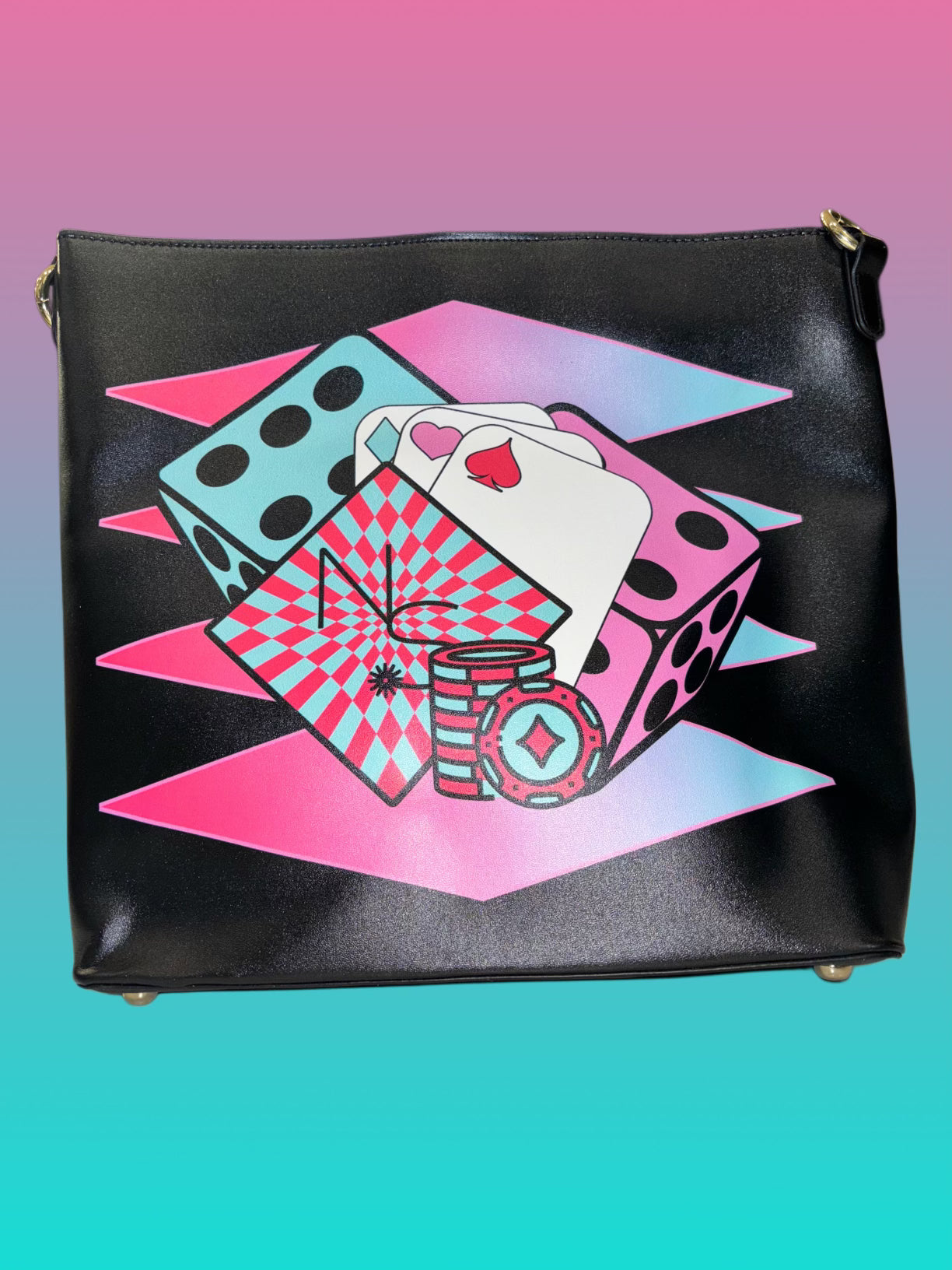 Poker Face Bucket Bag