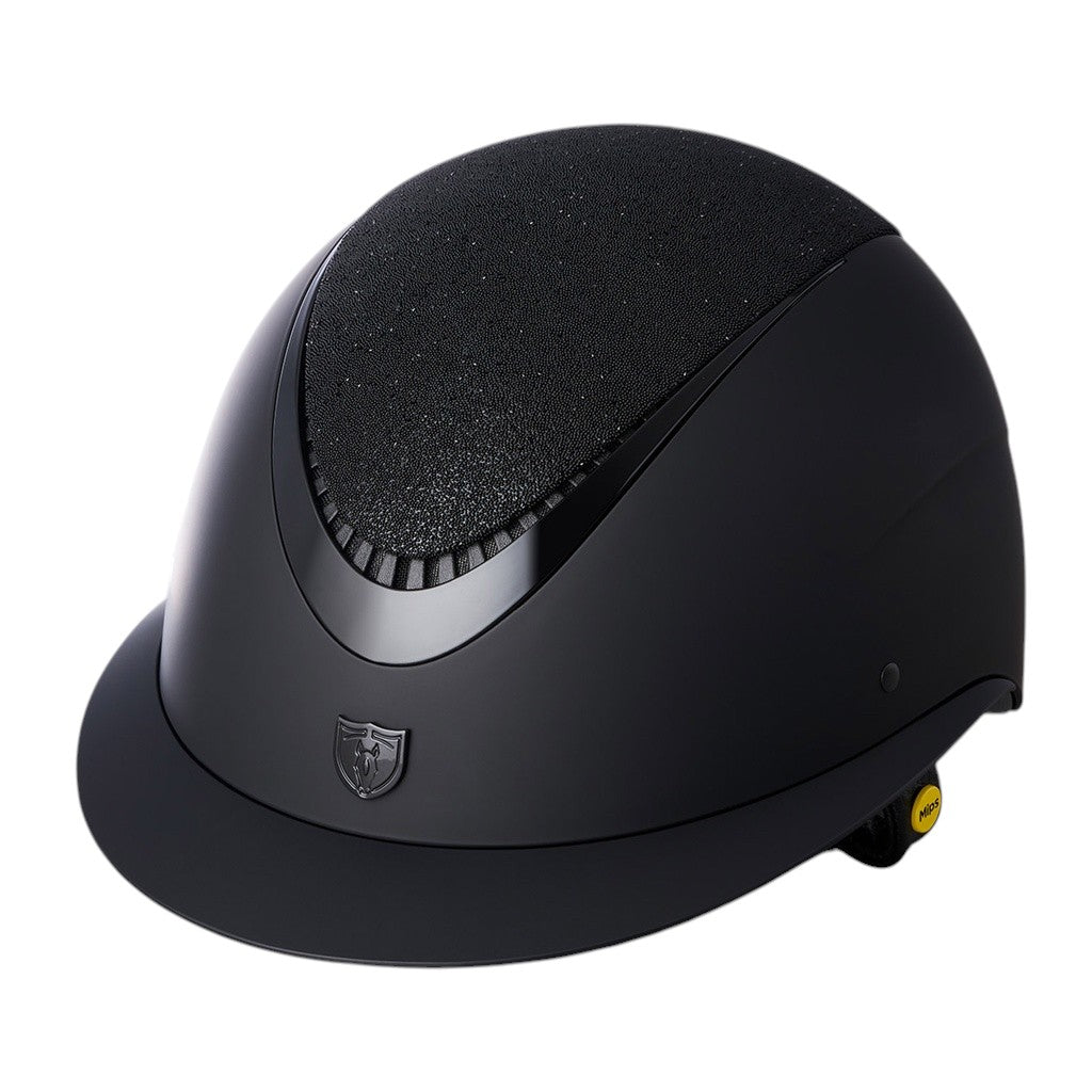 Tipperary Caledon Mips® Helmet-Sh Matte Black | Top Sparkle | Tr Black Gloss | Br Wide | Mips