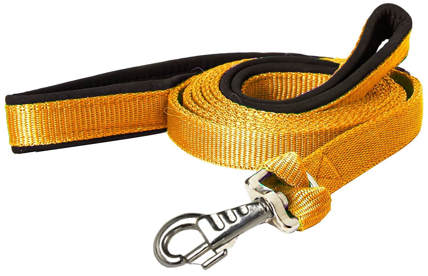 Padded Double Handle Dog Leash w Warranted Snap Design 3/4" x 6'