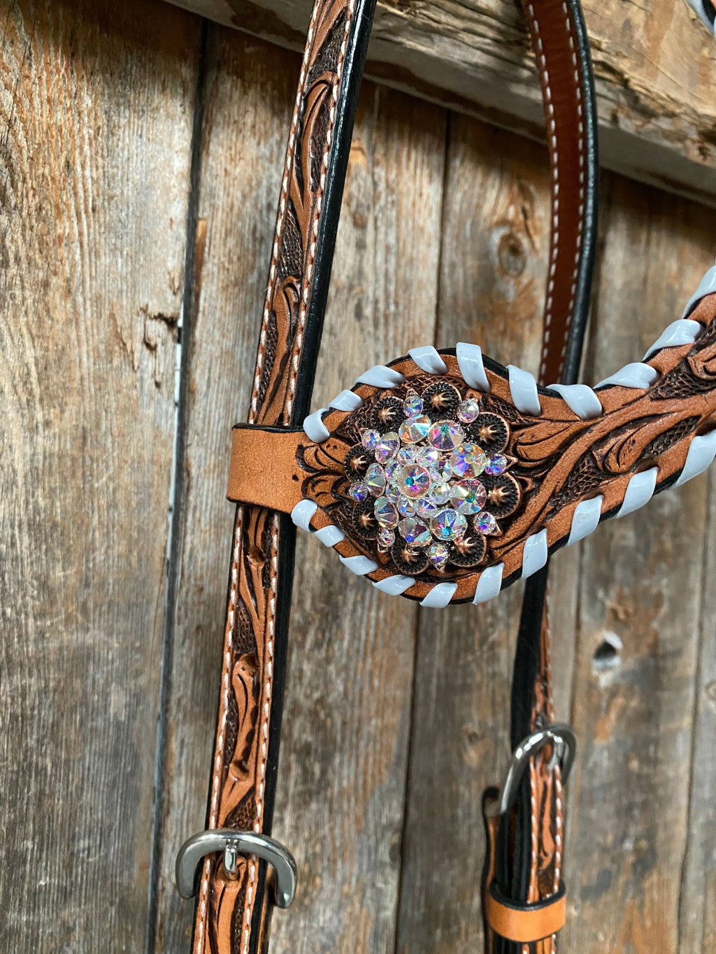 Whipstitch AB Browband/One Ear Tack Set with Wither Strap  #BBBC458