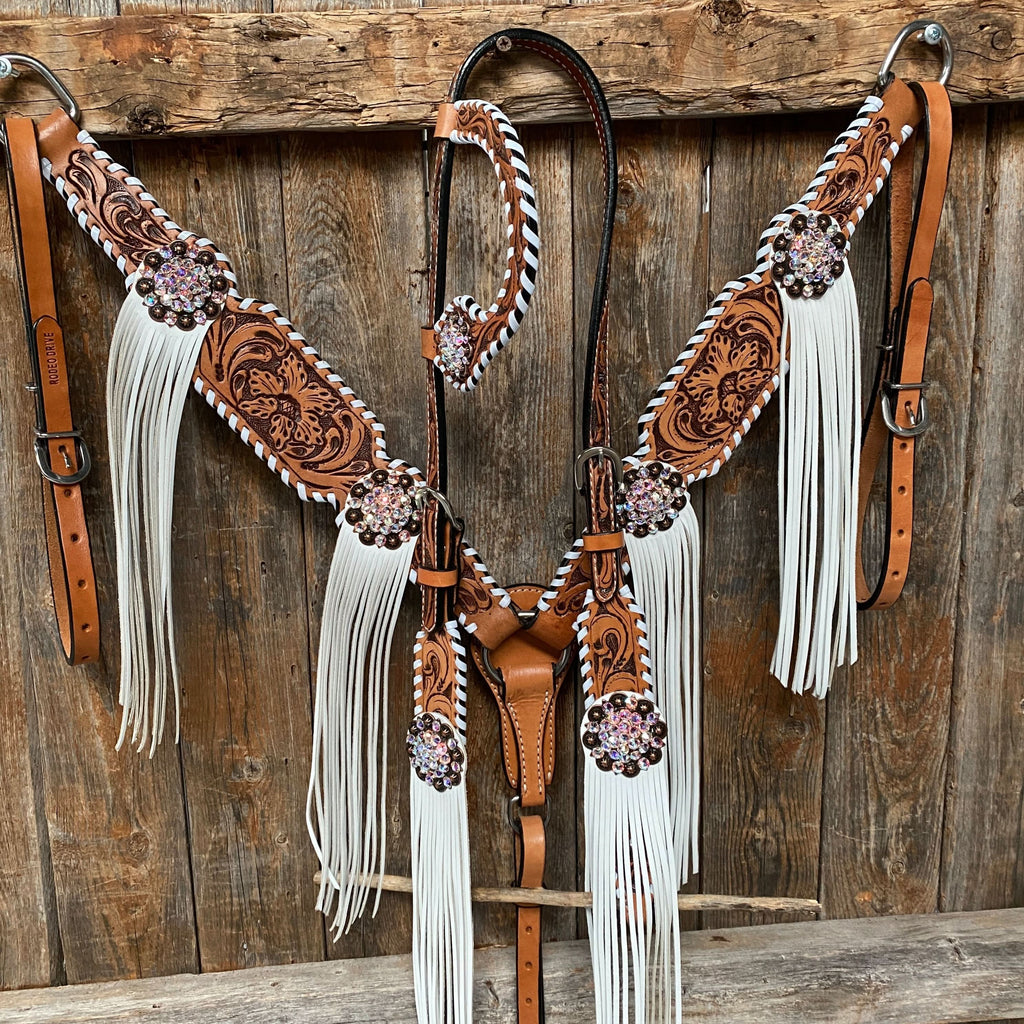 Whipstitch AB Browband/One Ear Tack Set with Wither Strap  #BBBC458