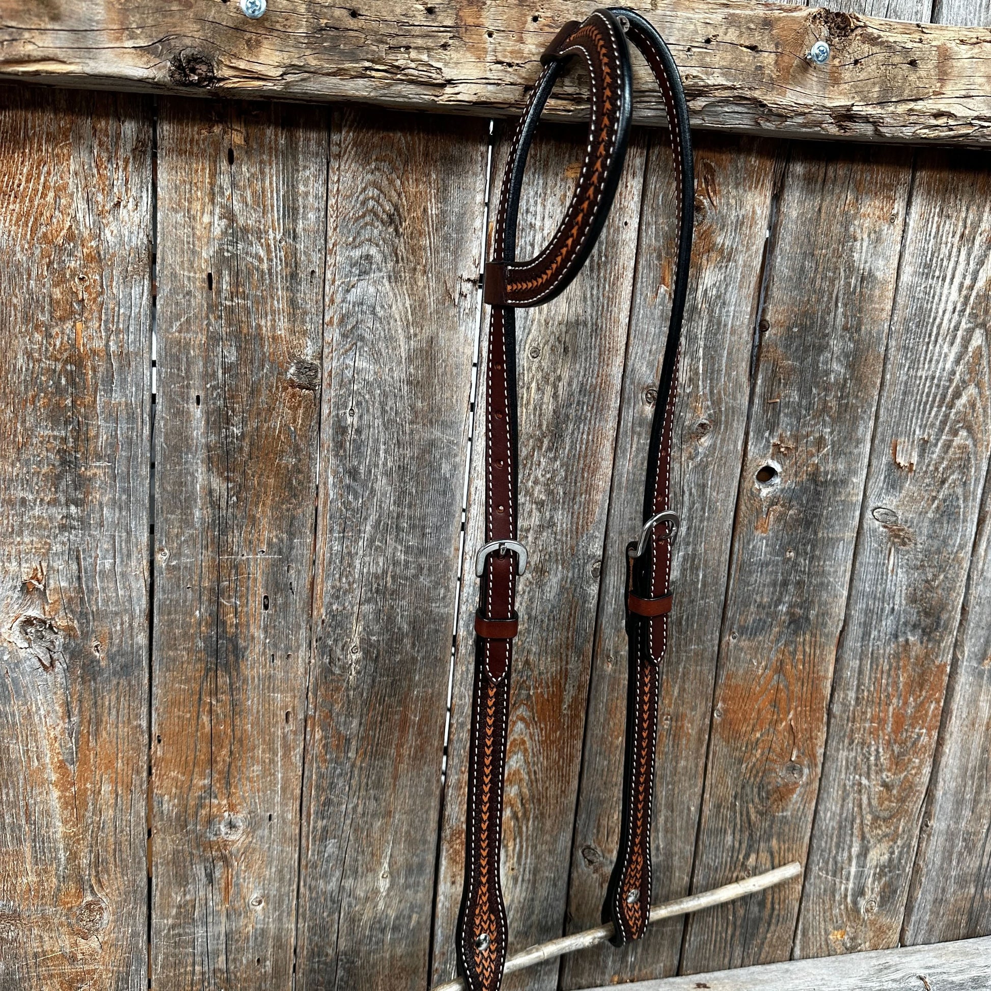 Foxtail Two Tone One Ear Headstall / Bridle #24336