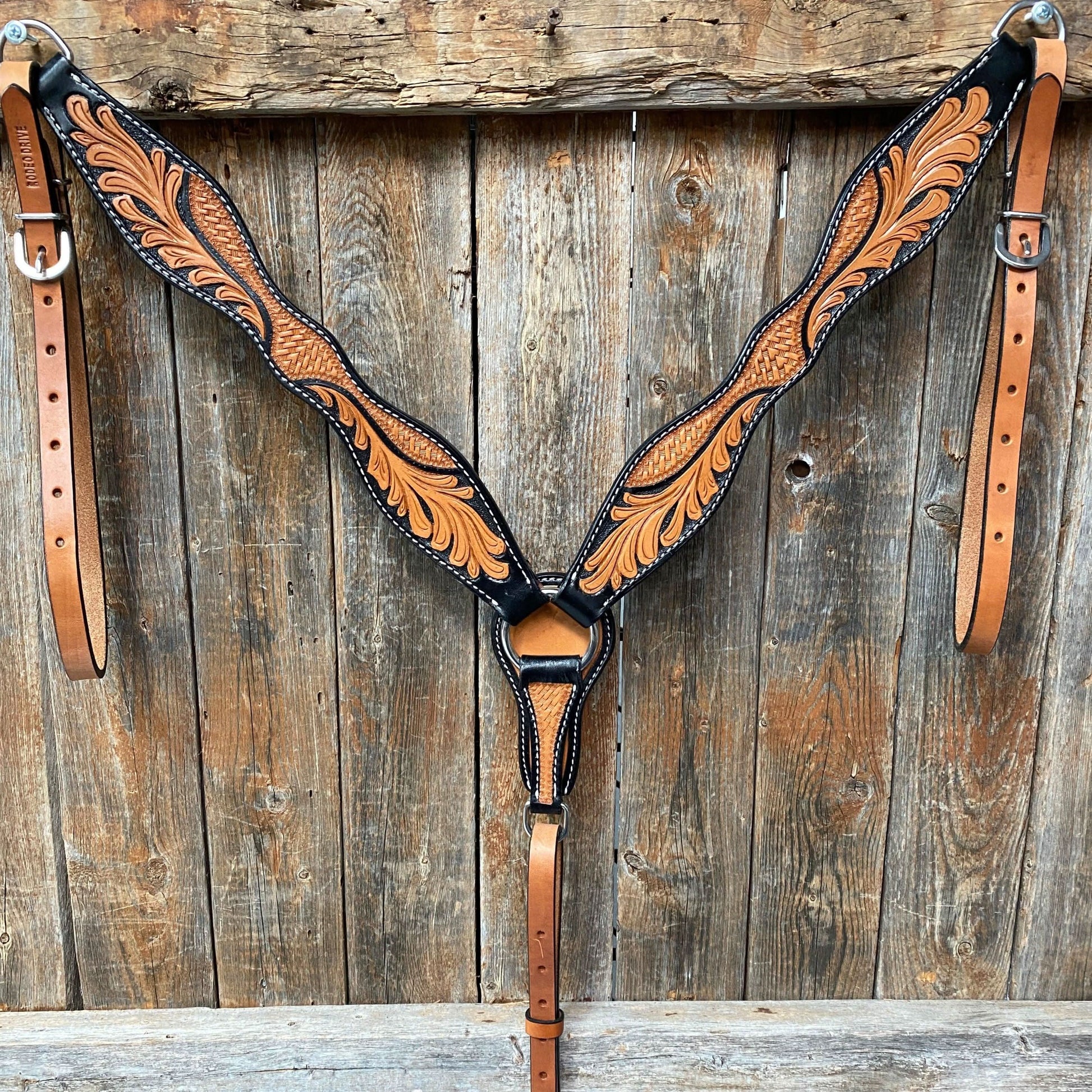 Basketweave - Leaf Scalloped Two Tone Breastcollar #56371