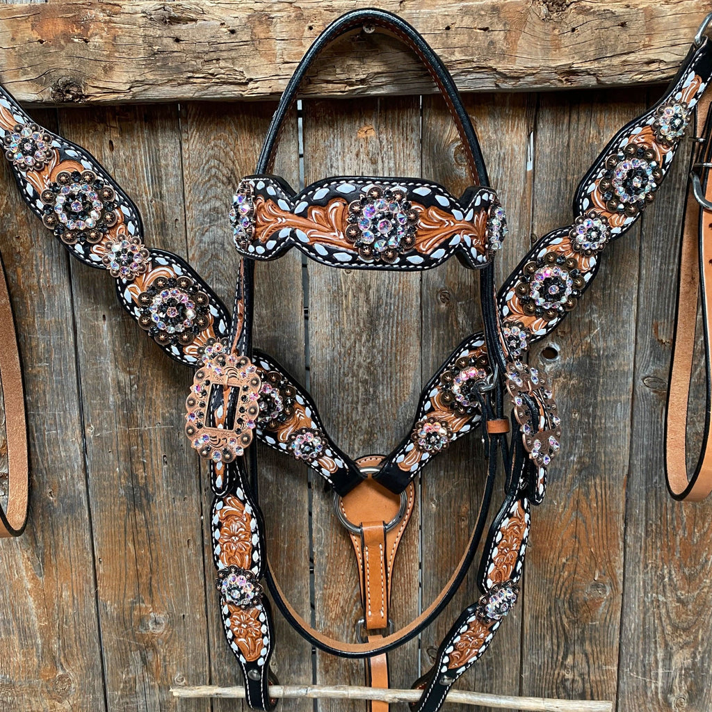 Browband/One Ear & Breastcollar Set #BBBC413