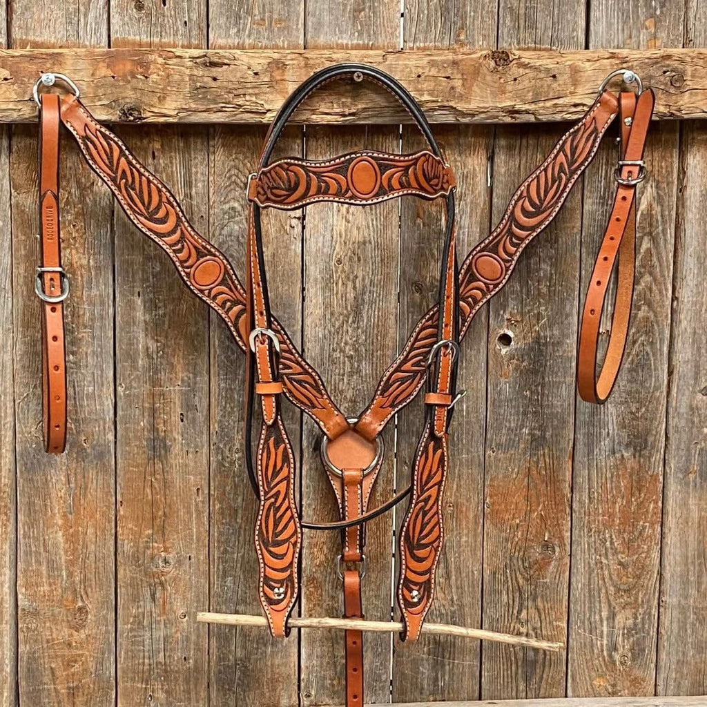 Two Tone Zebra Striped Tack Sets