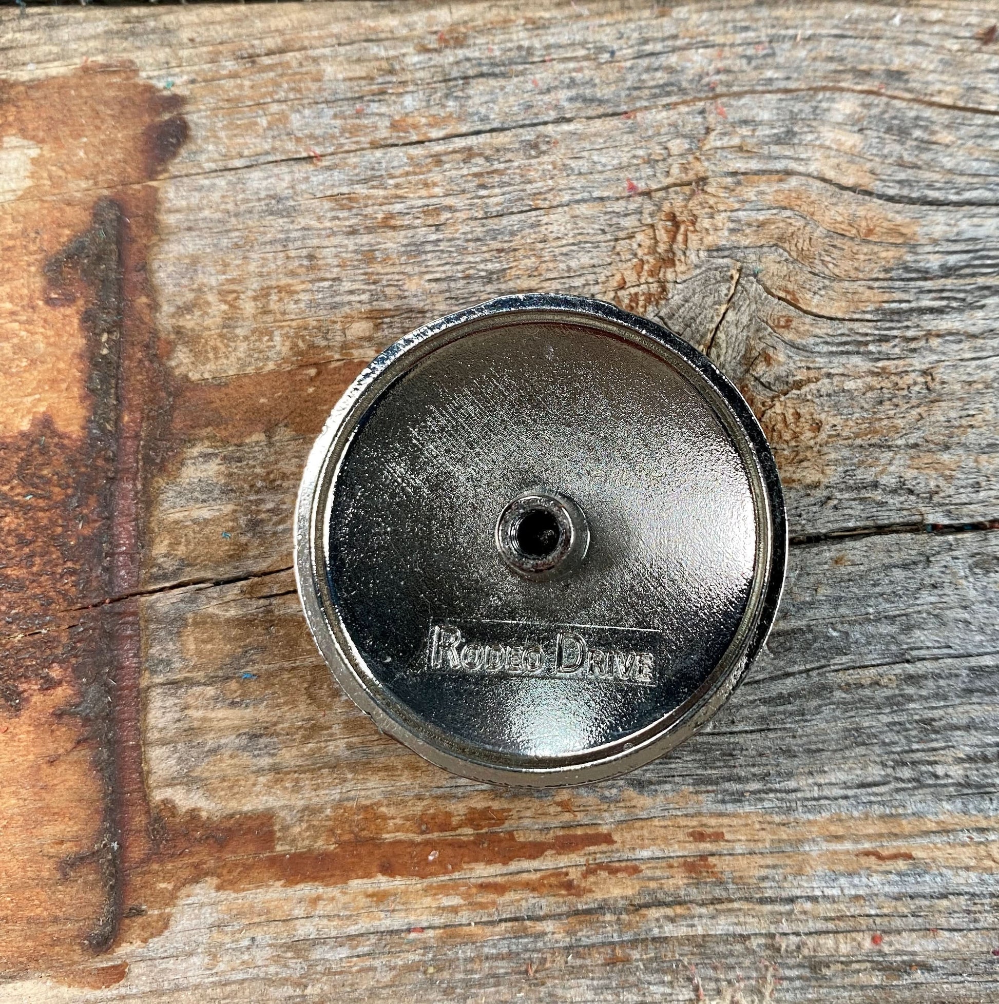 Antique Silver with Copper Flower Concho 1.5" W190L