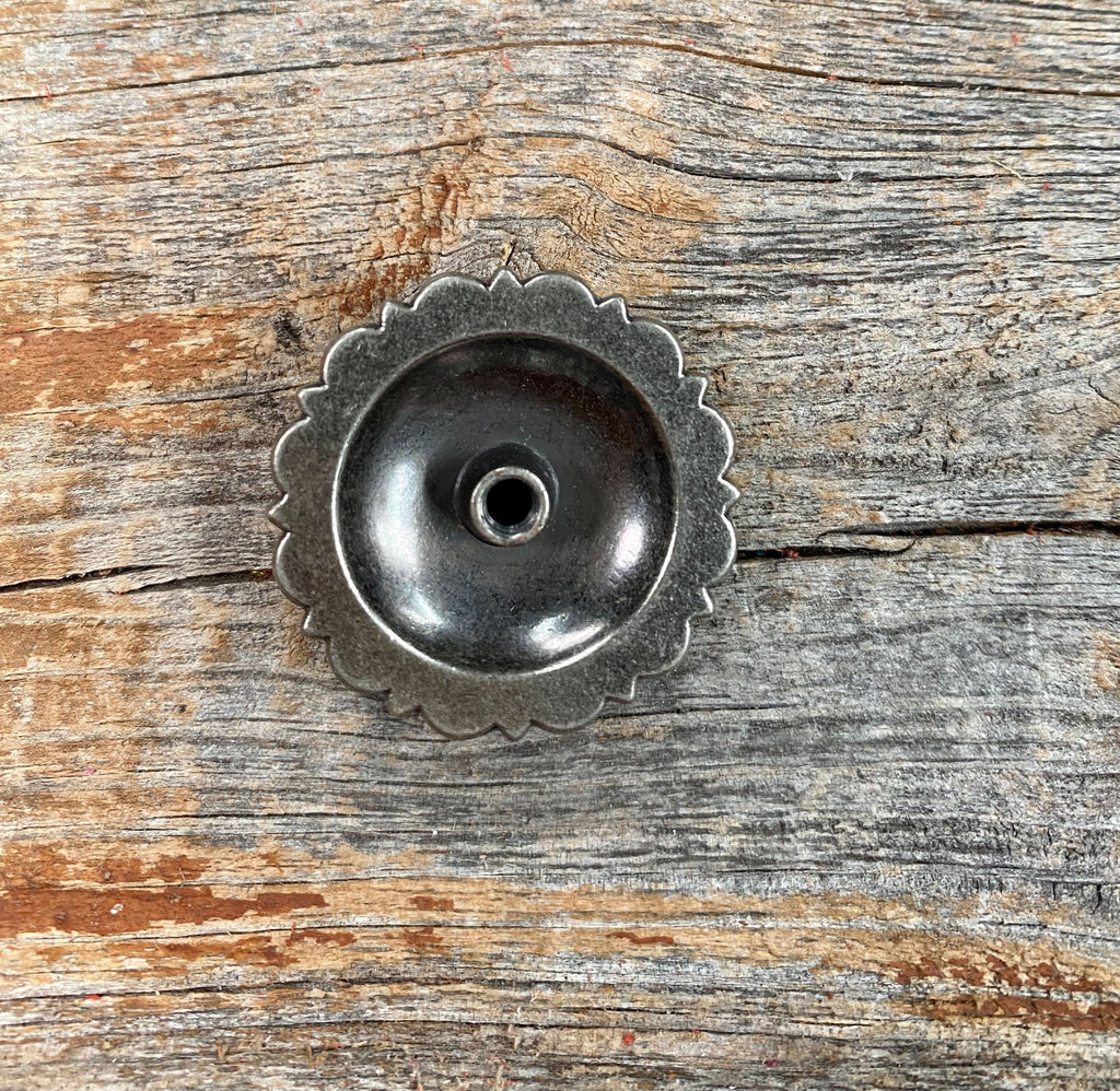 Antique Silver Star Concho 1.25" W174L