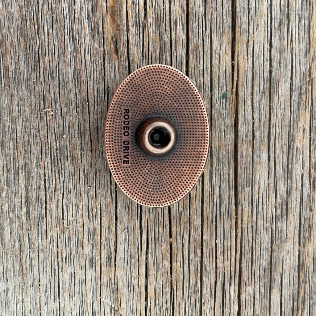 Blue Cabochon Western Concho  1" CABBL