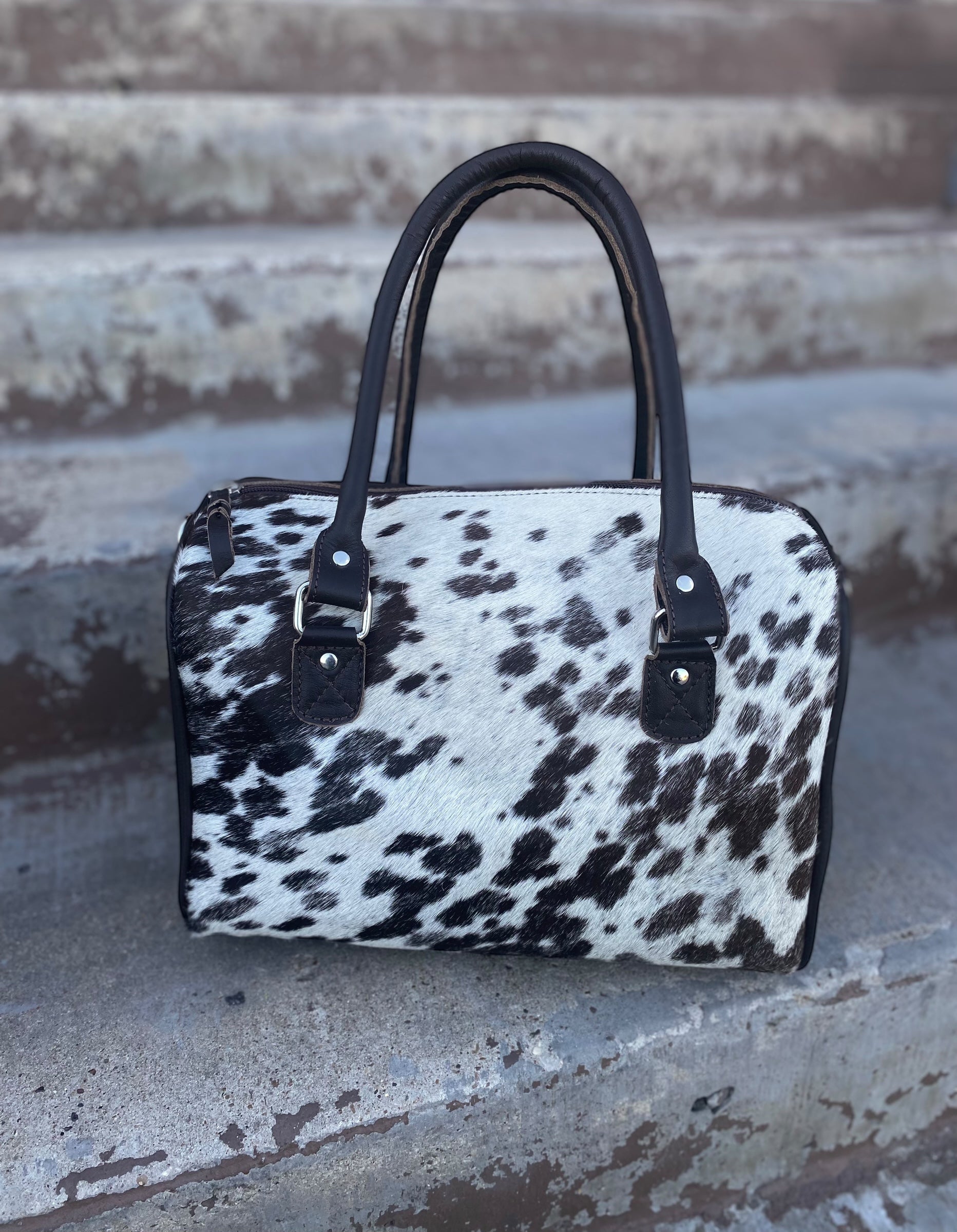 Brown Leather Speedy Cowhide Bag/Crossbody