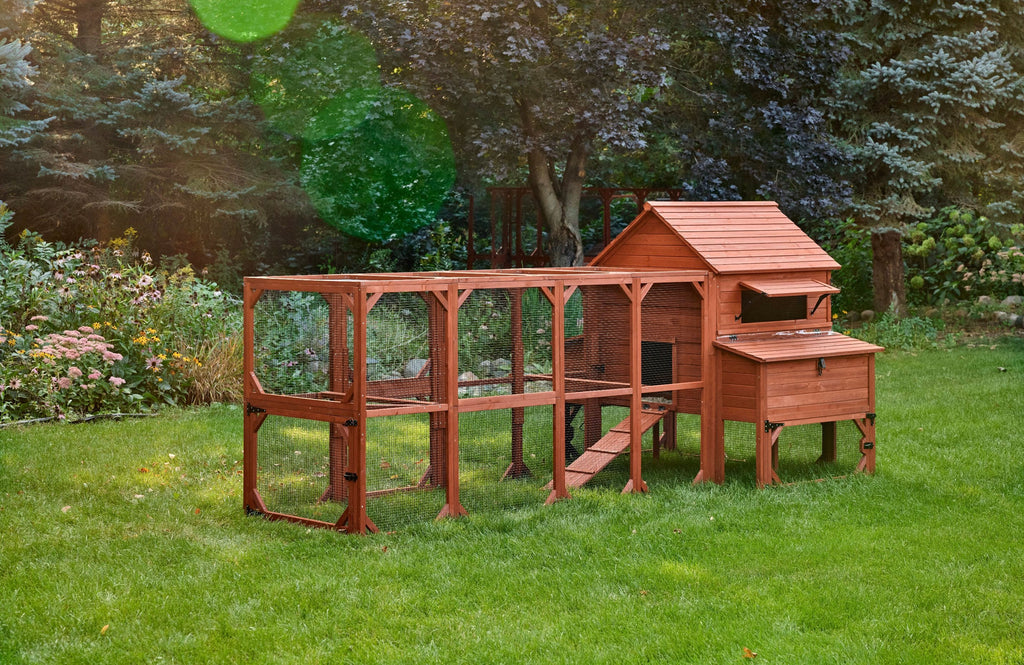 Chicken Coop for 10 Chickens – Rhode Island Homestead Coop with Run Extension Options