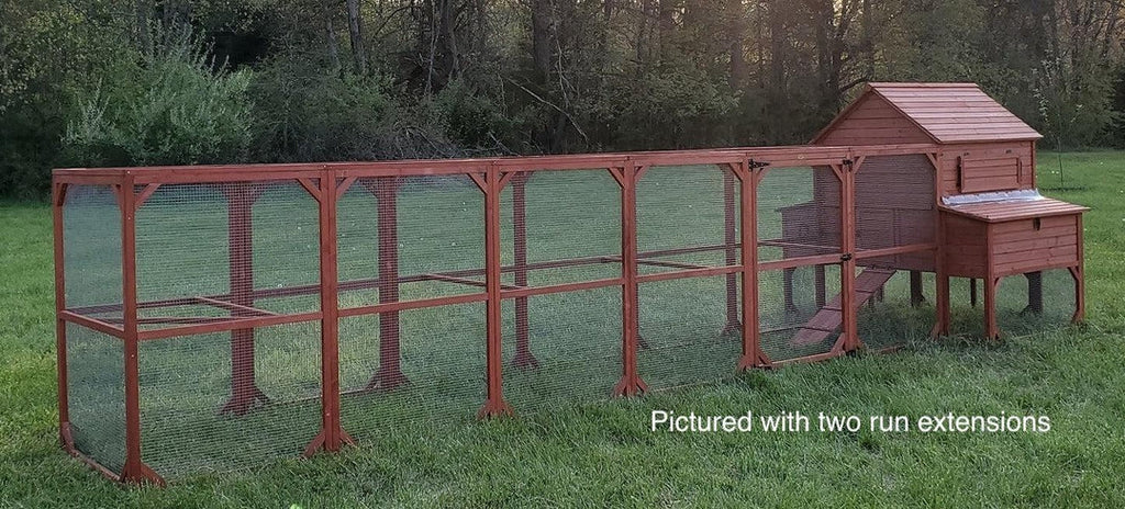 Chicken Coop for 10 Chickens – Rhode Island Homestead Coop with Run Extension Options