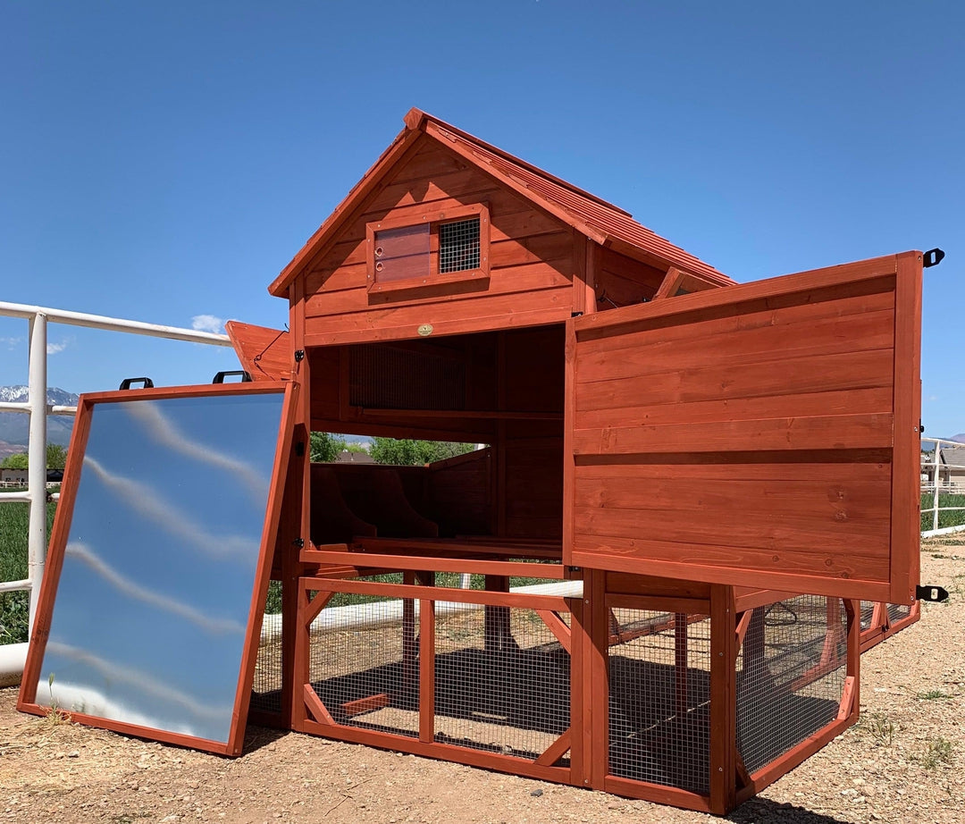 Chicken Coop for 10 Chickens – Rhode Island Homestead Coop with Run Extension Options