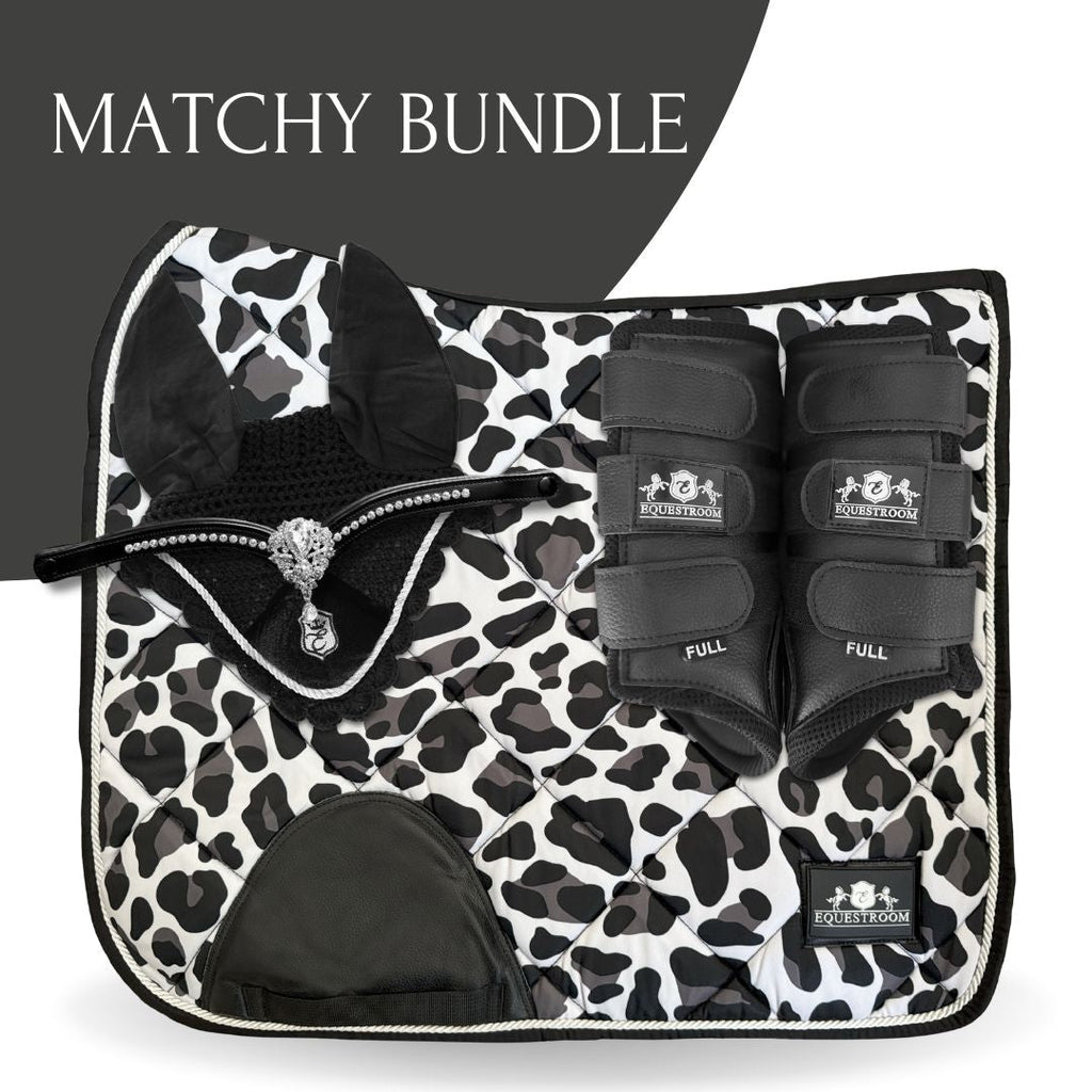 B&W - Cheetah Saddle Pad Set