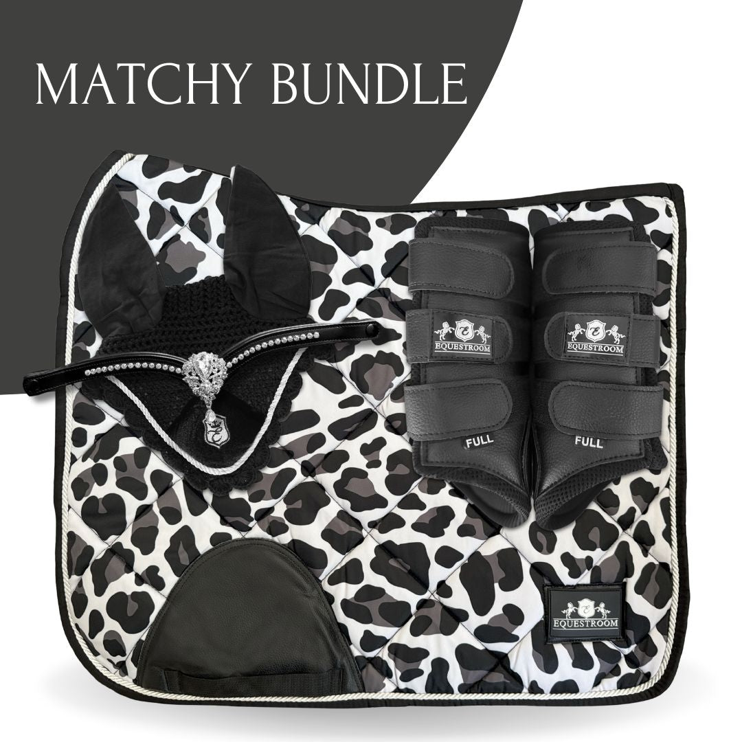 B&W - Cheetah Saddle Pad Set