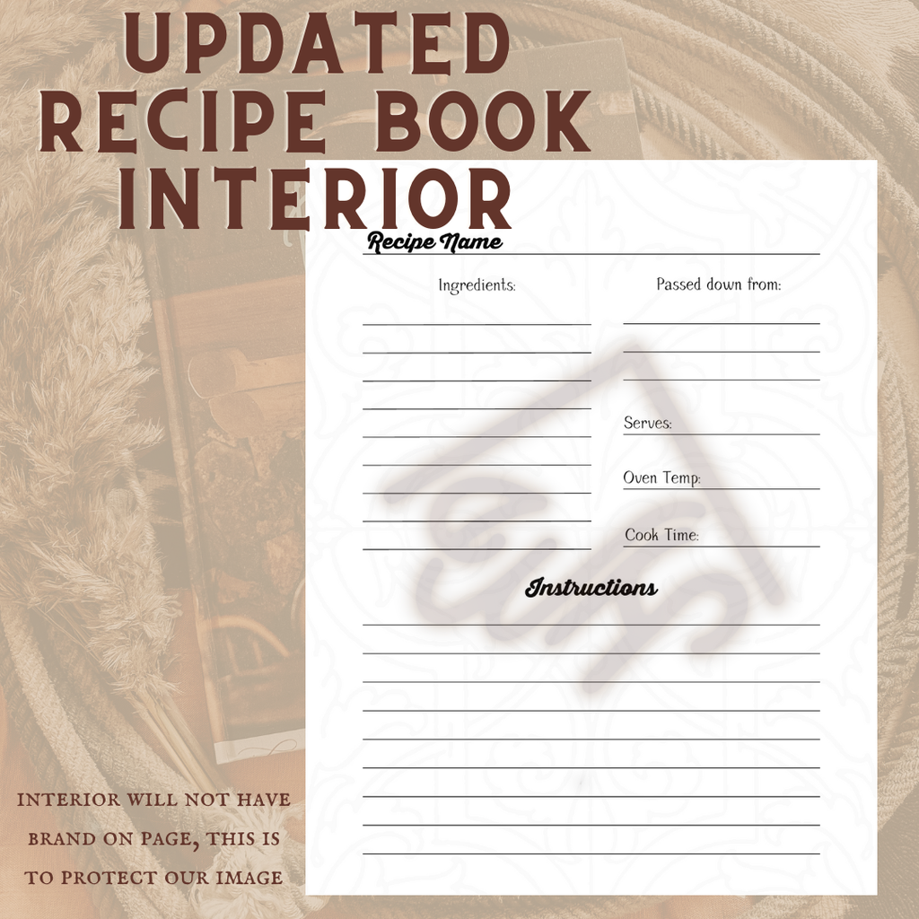 Recipe Book - Rustic Branded