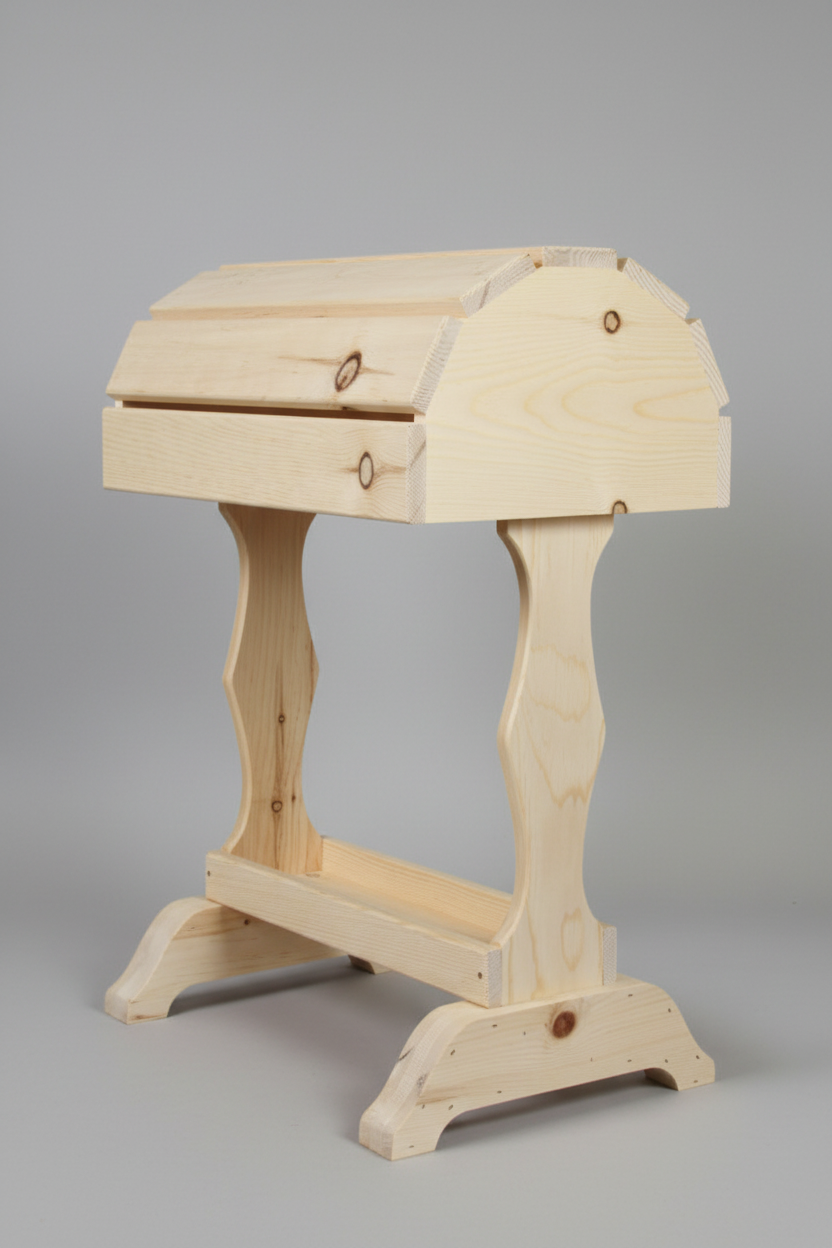 Classic Wood Saddle Stand / Natural unfinished