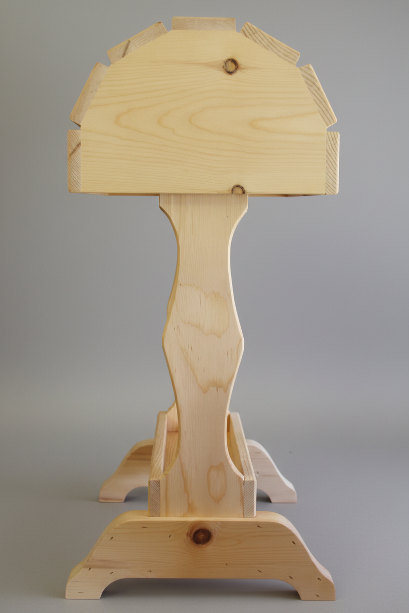 Classic Wood Saddle Stand / Natural unfinished