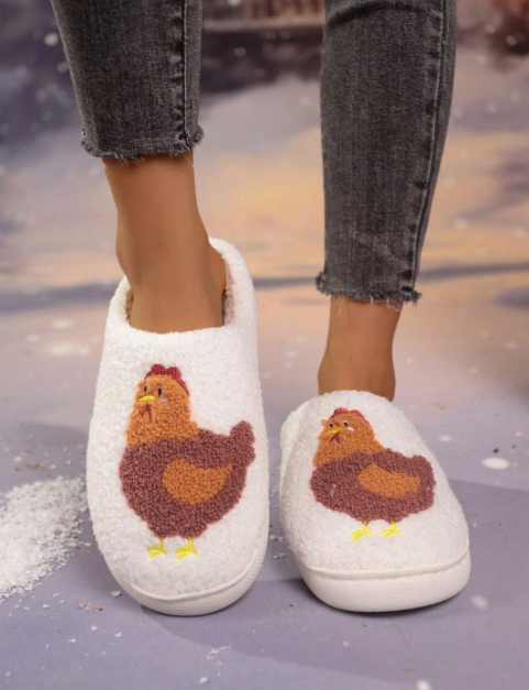 Soft Chicken Home Slippers