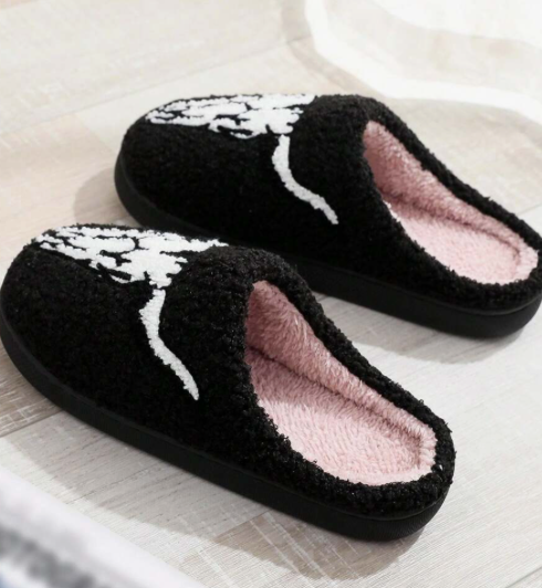 Soft Bull Head Plush Slippers