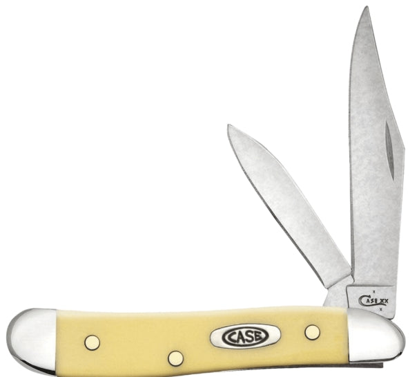 2-7/8 Case S-Steel Yel Hdl Kocket knife
