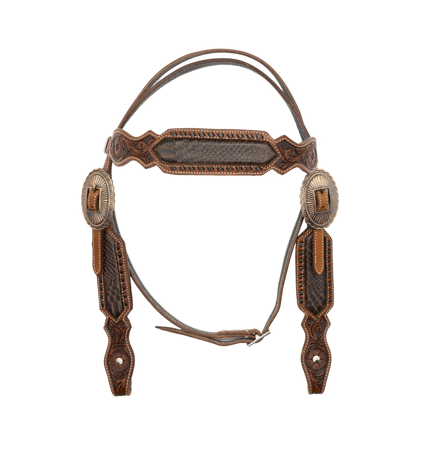 Sedona Chestnut Western Browband Headstall