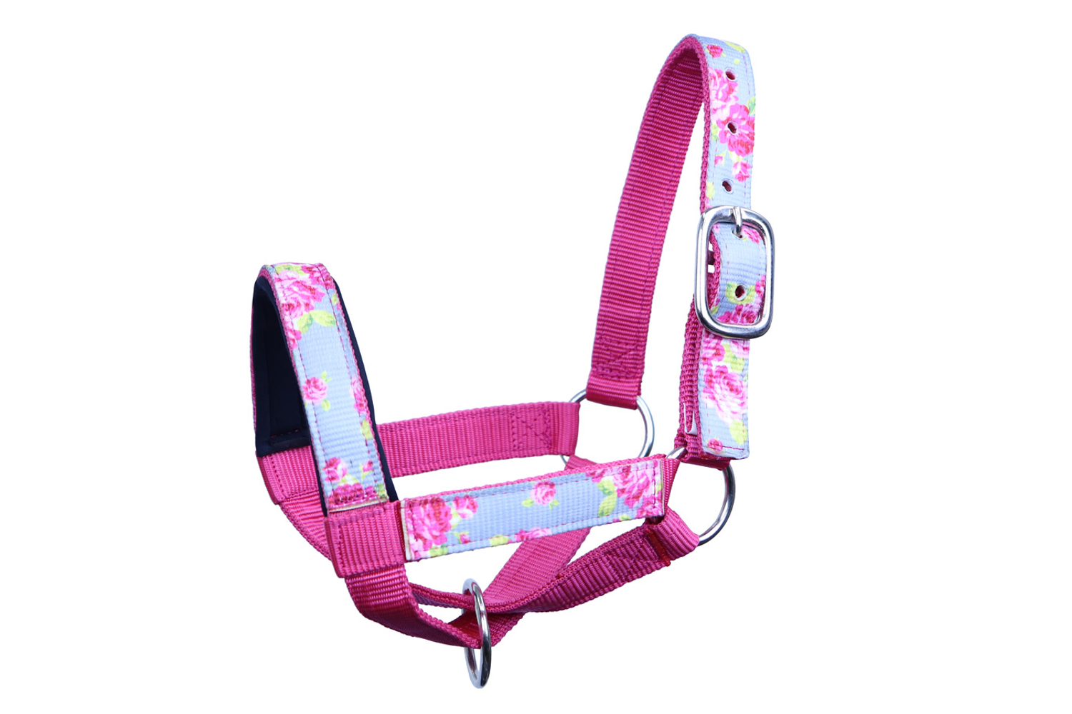 Tahoe Tack Nylon Overlay Sheep and Goat Halter with Padded Noseband - 6 Month Warranty