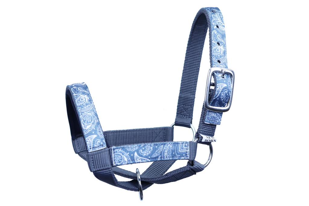 Tahoe Tack Nylon Overlay Sheep and Goat Halter with Padded Noseband - 6 Month Warranty