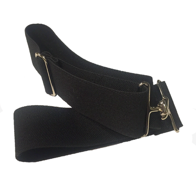 Black + Silver Elastic Belt
