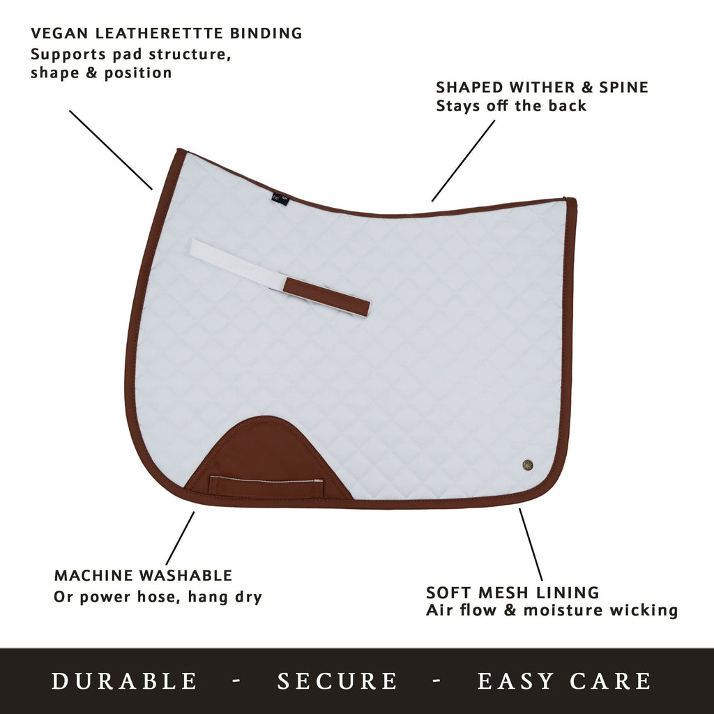 Dressage Pad, Black & Gold Leaf - End of season