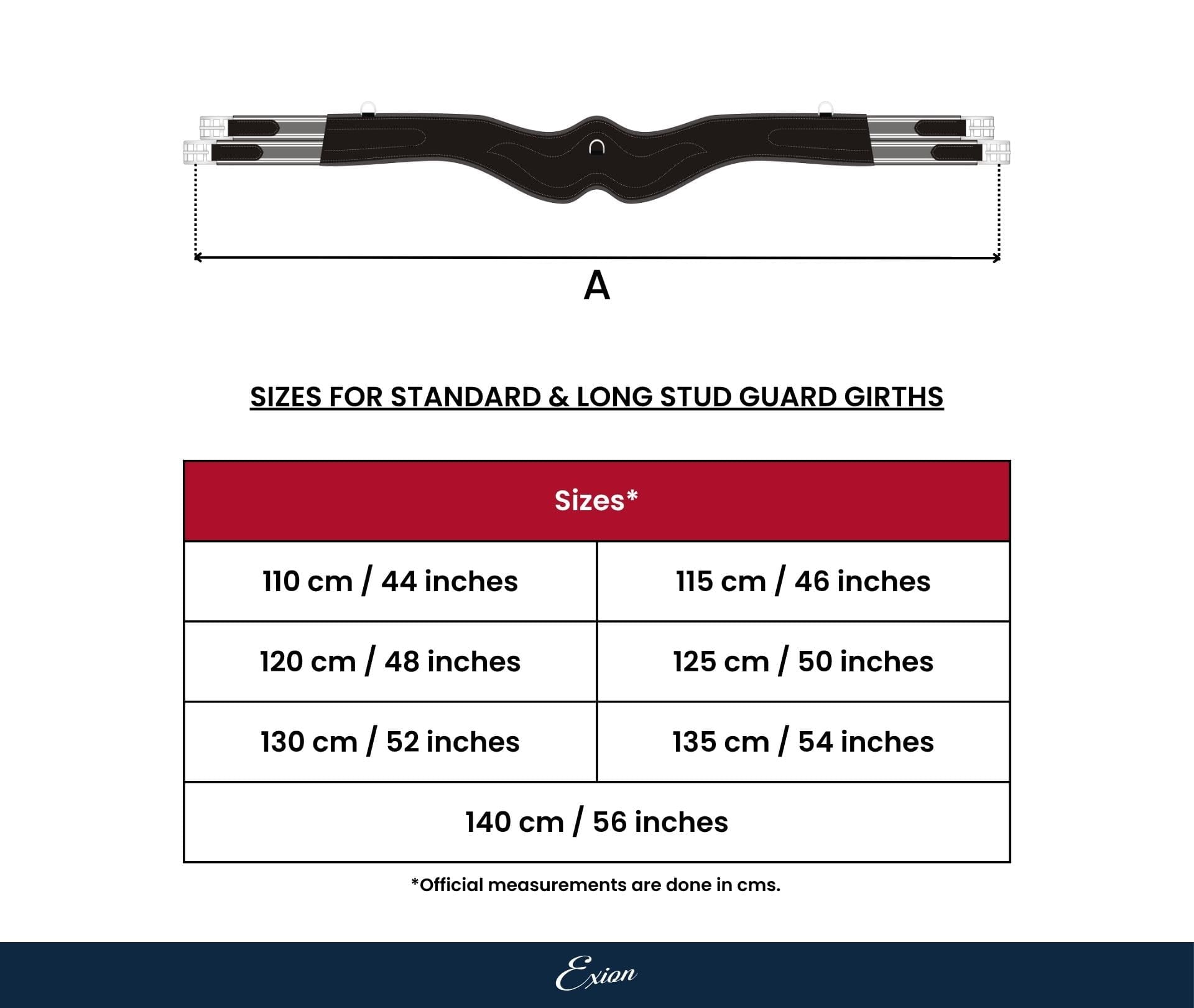 ExionPro Fancy Stitched 'Snap' Girth - Matching Elastic