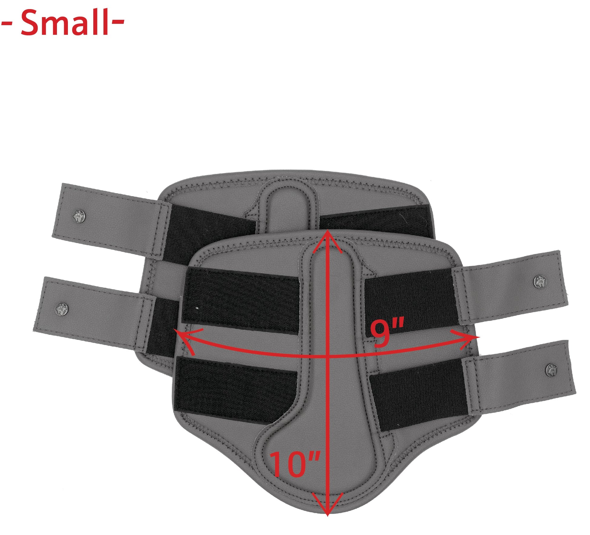 Leatherette Splint Boots, Black
