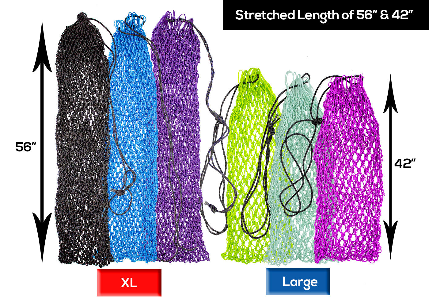 Derby Originals Ultra Slow Feed 1.5"x1.5" Hole 42" Hanging Hay Net for Horses and Livestock
