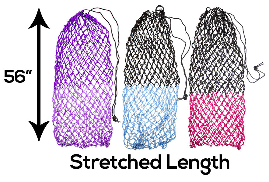 Derby Originals Set of 2 Superior Slow Feed 56" Soft Mesh Hanging Hay Net for Horses