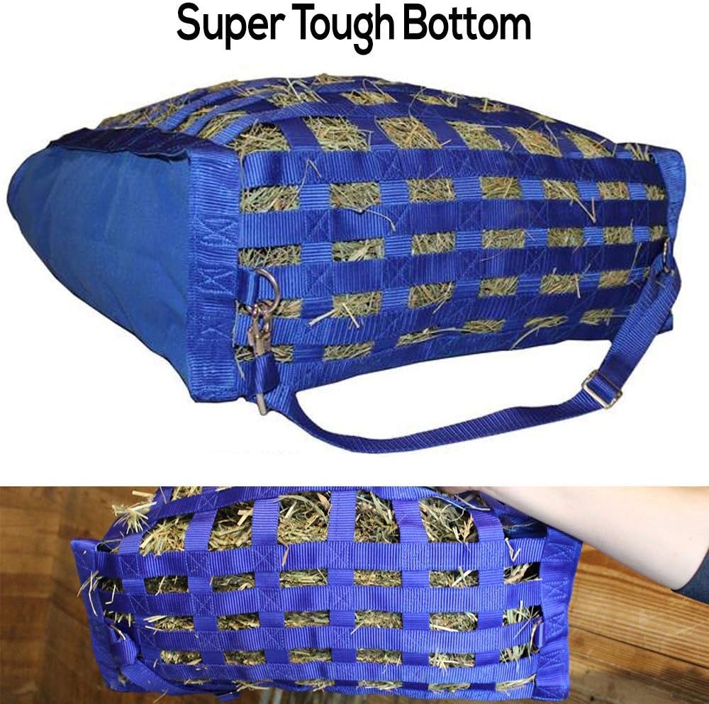 Superior Slow Feeder Hay Bag – 1.75" Square Openings – Restricted Slow Feeding – 6-Month Warranty | Super Tough Bottom