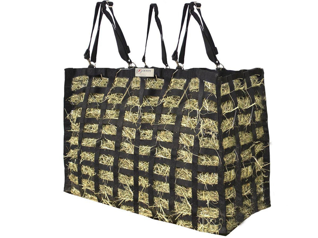 Supreme XL 4-Sided Slow Feeder Hay Bag – 1.75" x 3.5" Horse Mouth Openings – Balanced Feeding | Patented Design – 1-Year Warranty