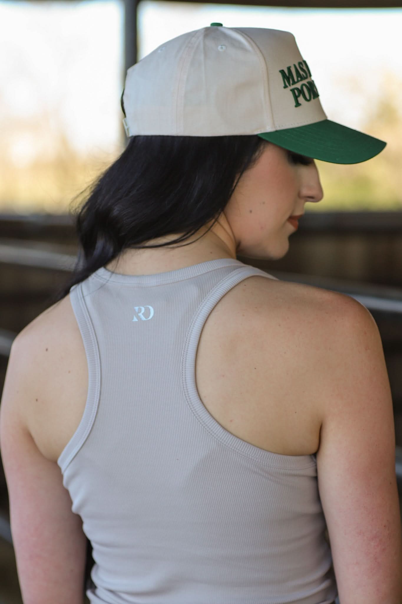 RIBBED ALL-IN-ONE TANK | TAUPE