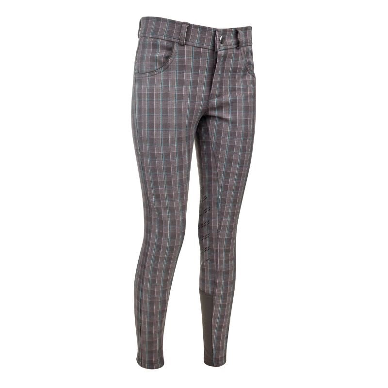 Ashley Classic Kids Knee Patch Breeches Gray/Teal