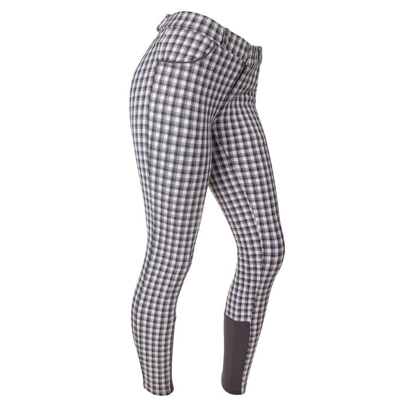 Ashley Classic Kids Knee Patch Breeches Gray/Pink