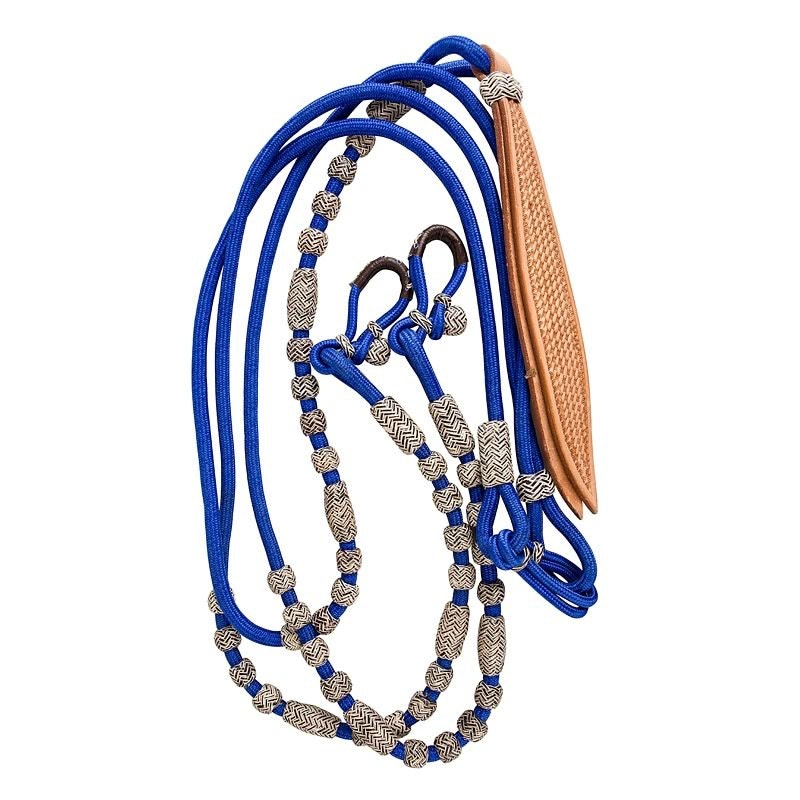 Tabelo Poly Romel Reins with Rawhide Blue