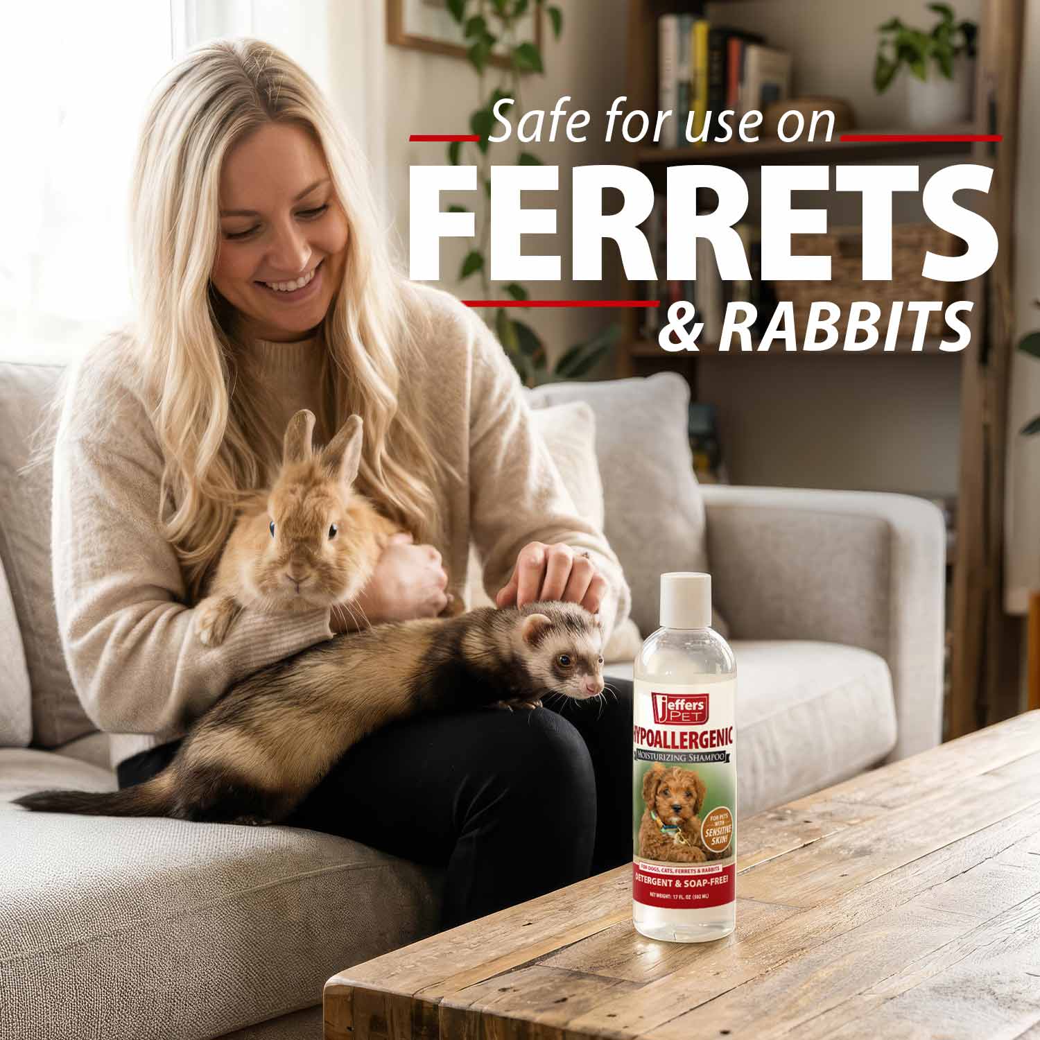 Jeffers Hypoallergenic Moisturizing Pet Shampoo for Sensitive Skin