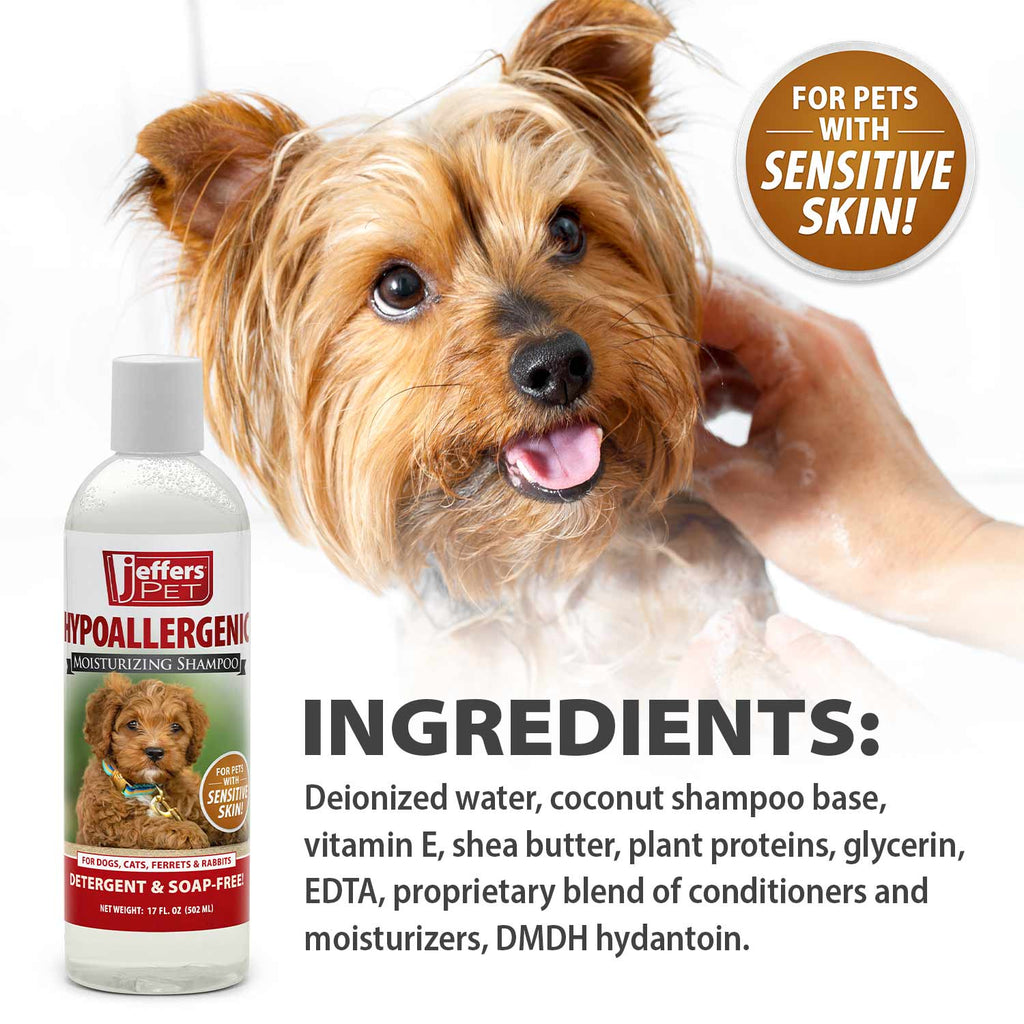 Jeffers Hypoallergenic Moisturizing Pet Shampoo for Sensitive Skin