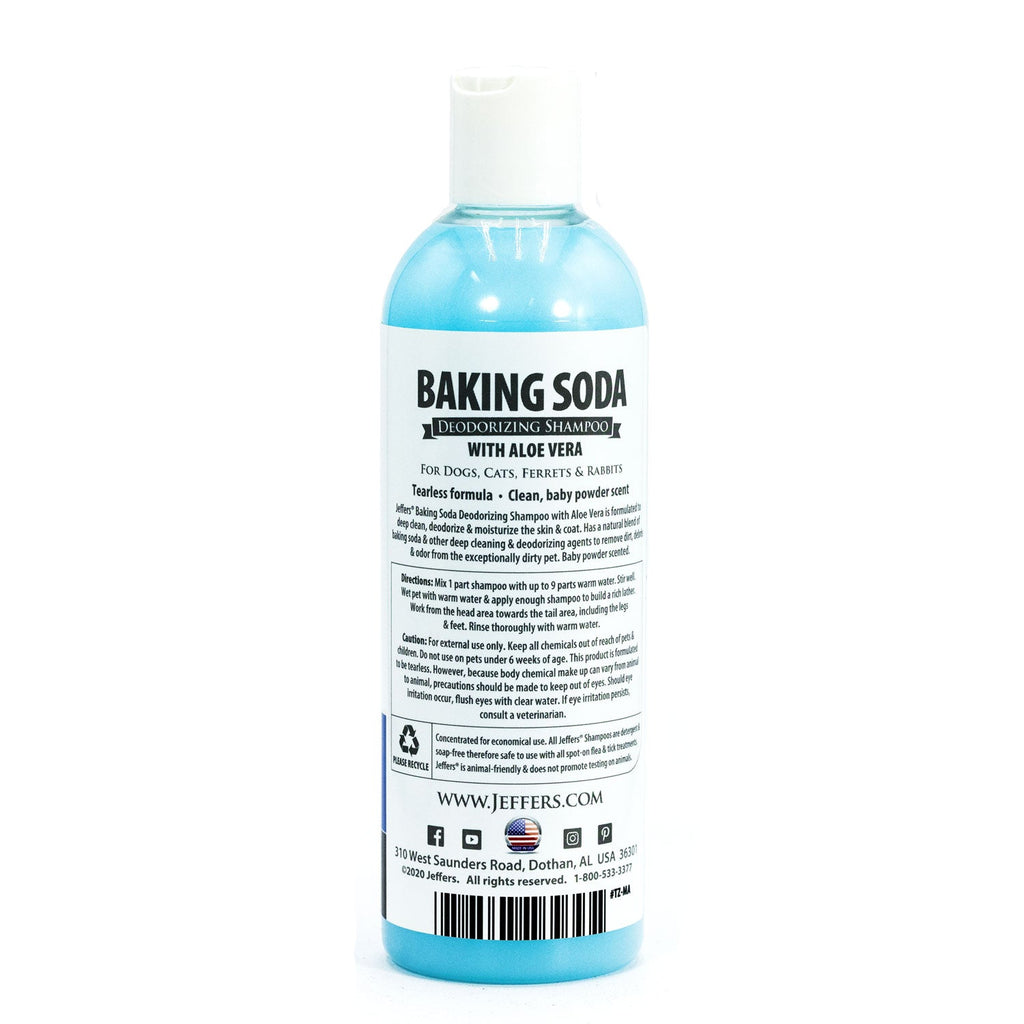 Jeffers Pet Tearless Baking Soda Deodorizing Pet Shampoo with Aloe Vera