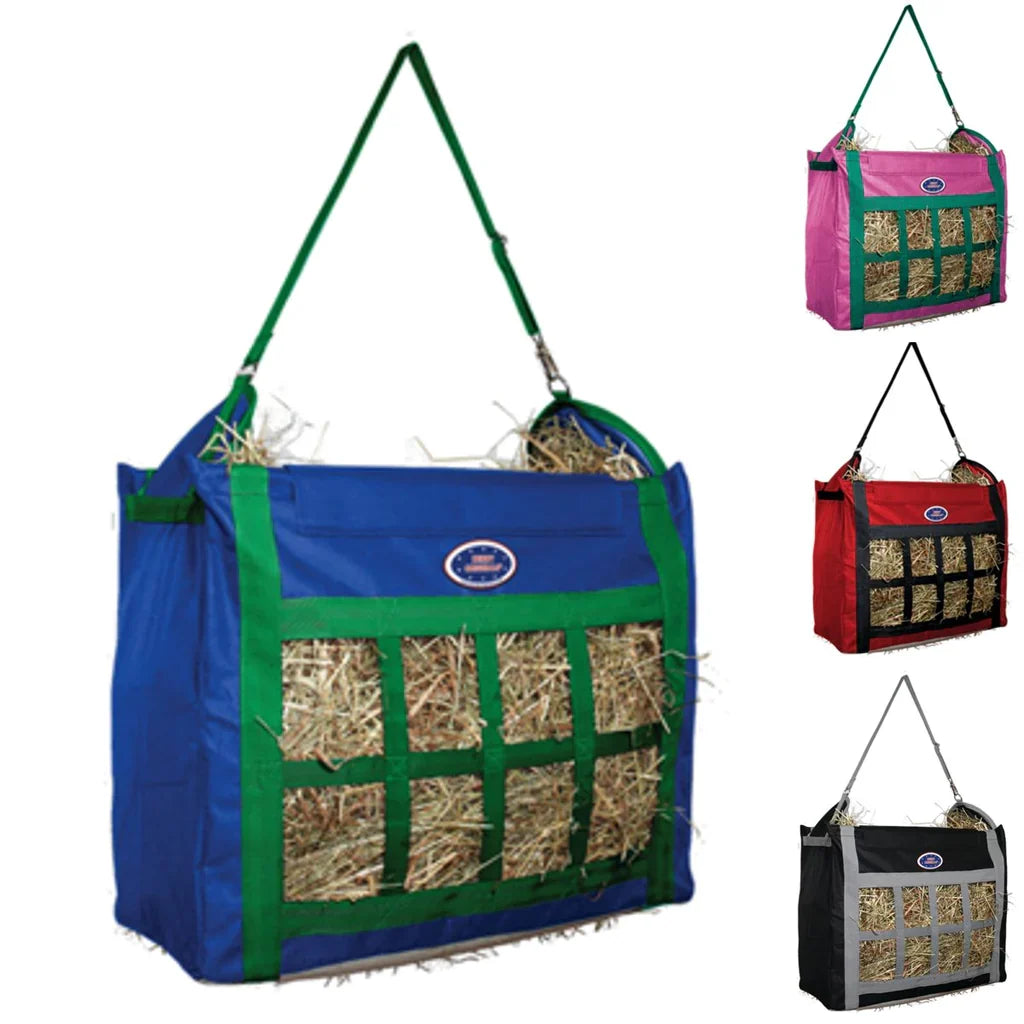 Derby Originals Top Load Slow Feeder Hay Bag – 5" x 3.25" Openings – Easy or Moderate Feed Rate | Super Tough Bottom – 6-Month Warranty