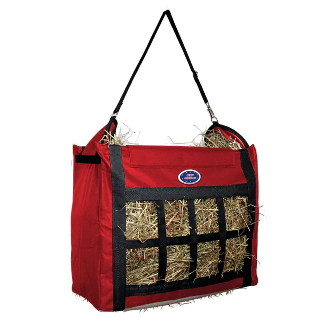Derby Originals Top Load Slow Feeder Hay Bag – 5" x 3.25" Openings – Easy or Moderate Feed Rate | Super Tough Bottom – 6-Month Warranty