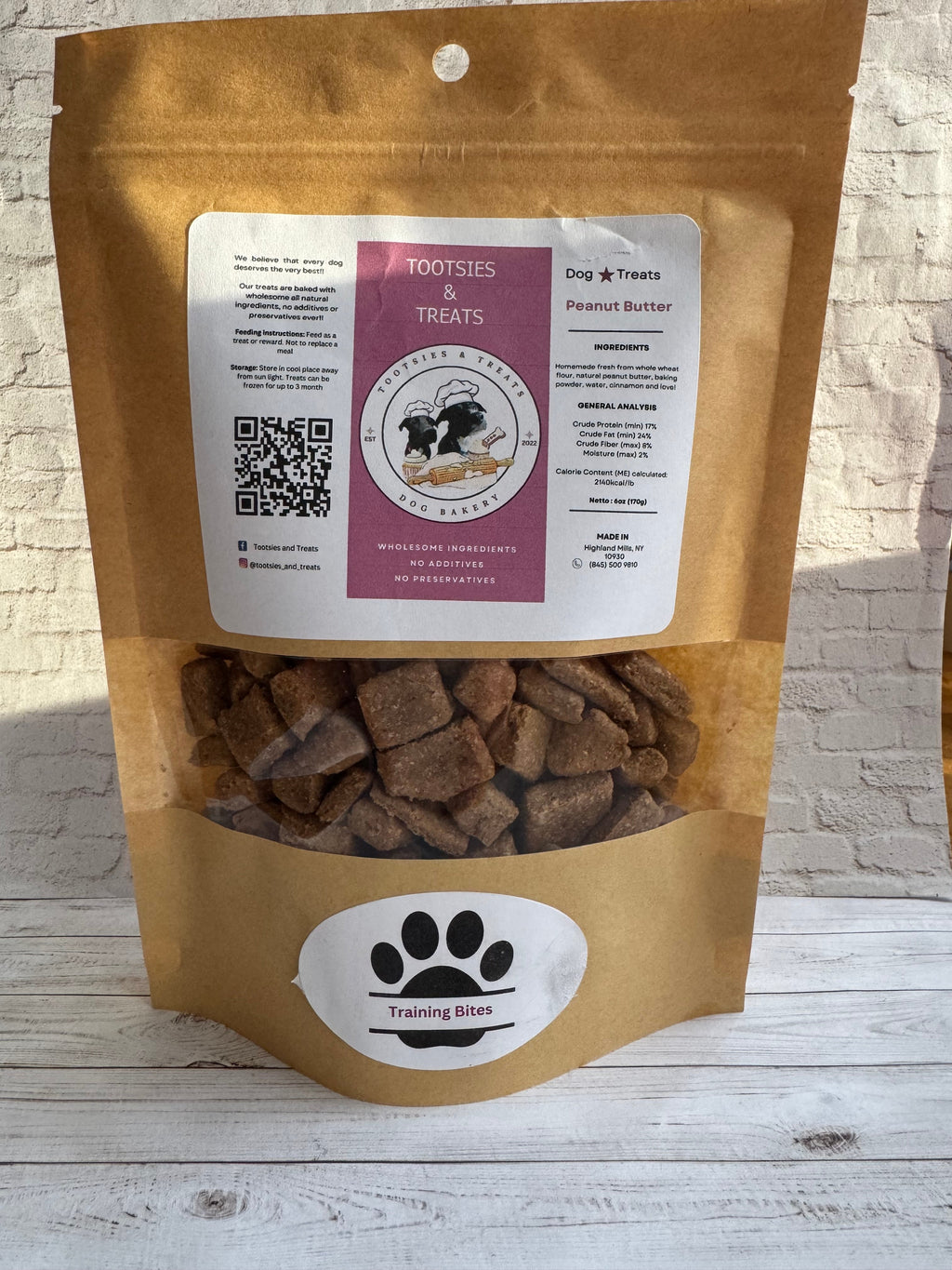 Tootsies & Treats Peanut Butter Training Bites (6oz)