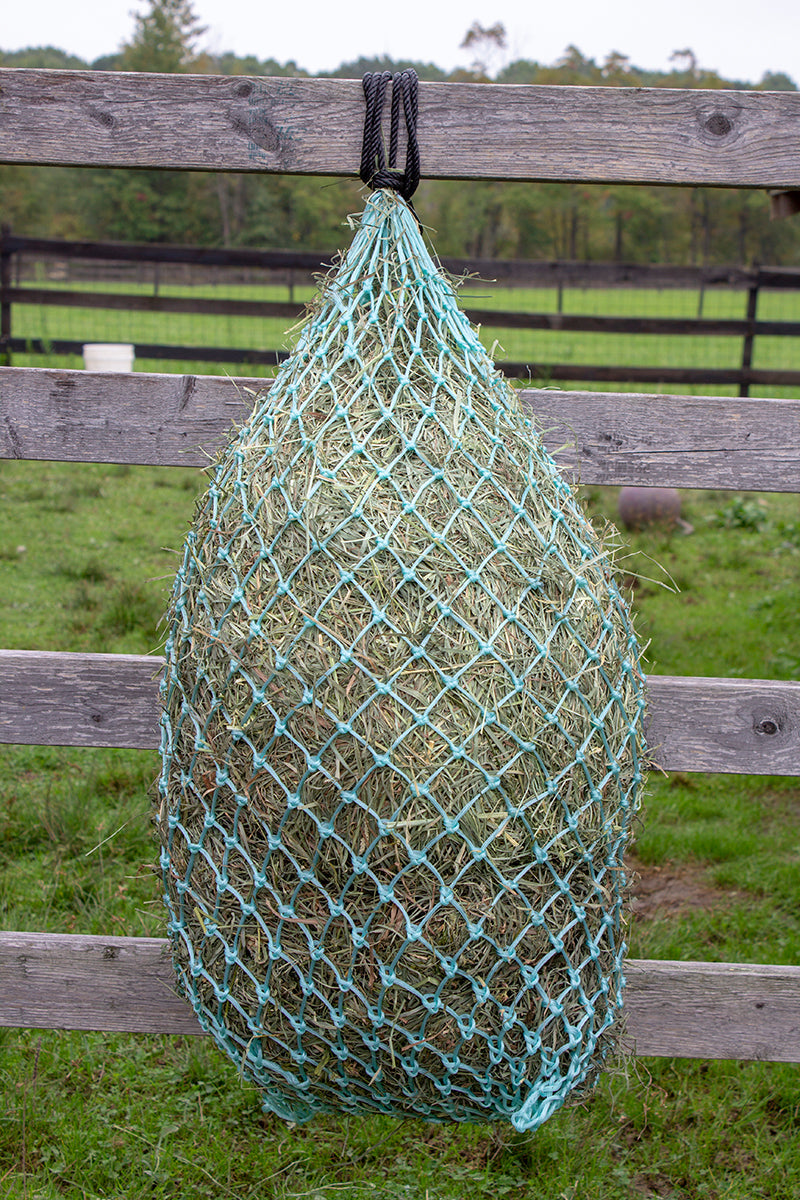 Derby Originals Ultra Slow Feed 1.5"x1.5" Hole 42" Hanging Hay Net for Horses and Livestock